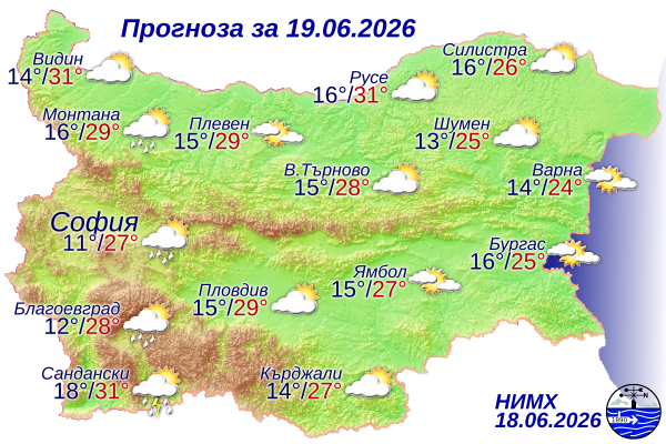 Ето какво време ни очаква на 19 юни