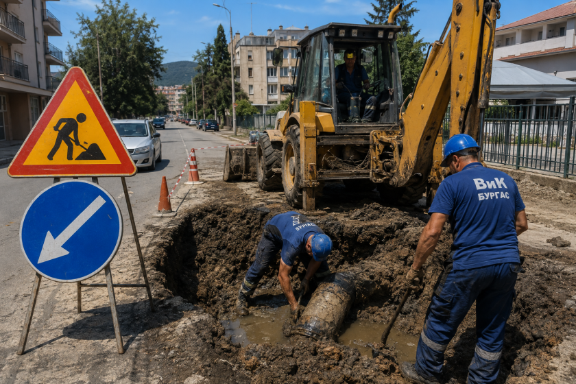 ВиК спира водата в Бургаска област: Поморие без вода почти цял ден, аварии и в още няколко населени места