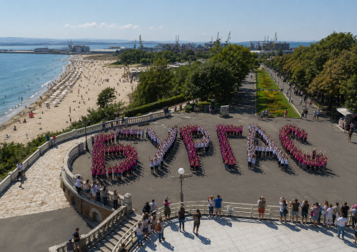 Над 200 деца влизат във флашмоб за Giro d&rsquo;Italia: Огромен надпис &bdquo;БУРГАС&ldquo; ще се вижда от високо