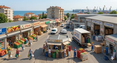 Бургас с нов търговски рекорд: Продажбите на дребно скачат с 9.2%, но храните изпреварват всичко