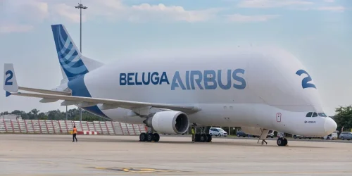 Исторически момент: Airbus Beluga ST кацна на Летище Бургас