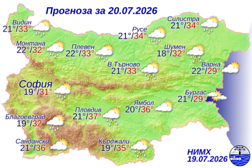 Ето какво време ни очаква на 20 юли