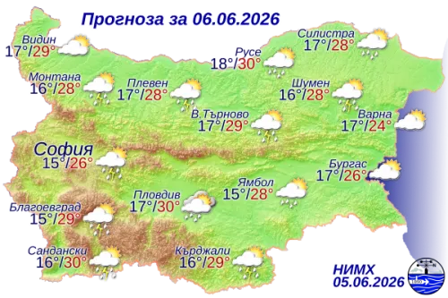 Вижте какво време ни очаква на 6 юни