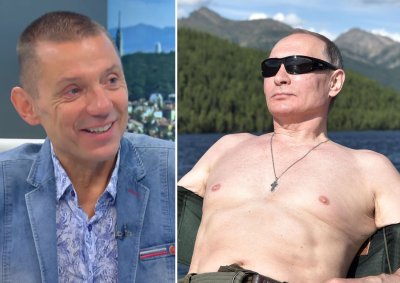 Крум Савов срещна &bdquo;Путин&ldquo; на плажа в Слънчев бряг (СНИМКА ОТ ПЛАЖА)
