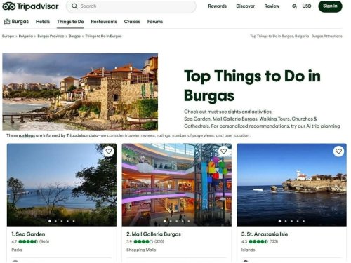 Евровизия идва, а онлайн образът на Бургас се разпада: TripAdvisor показва мол и снимка от Созопол