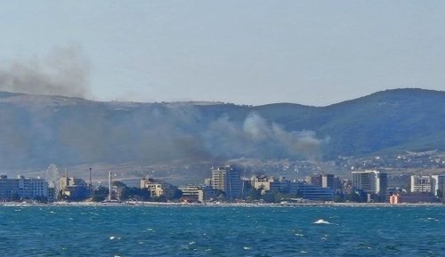 Пожар край Слънчев бряг! Огънят стигна опасно близо до жилищни комплекси (СНИМКИ)
