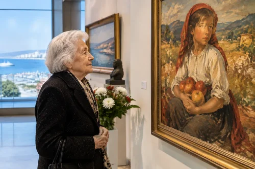 Моделът от „Момиче с ябълки“ се върна в Бургас