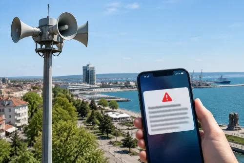 Сирени огласиха Бургас и BG-ALERT тества съобщенията