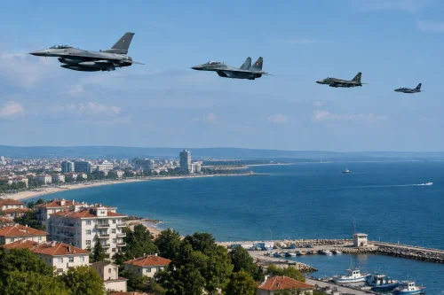 МО вдигна F-16 и МиГ-29 за патрули над Черно море
