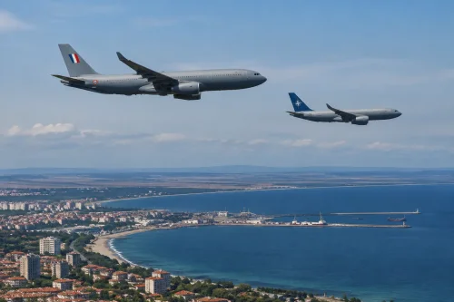 Два Airbus A330 MRTT кръжаха край Бургас над Черно море
