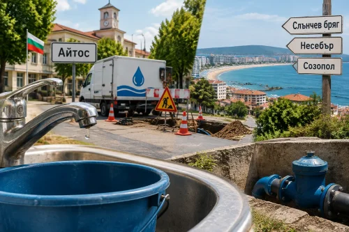 ВиК Бургас спря водата в Айтос, Камено и Слънчев бряг
