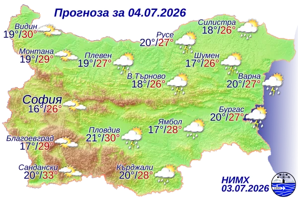 Ето какво време ни очаква на 4 юли