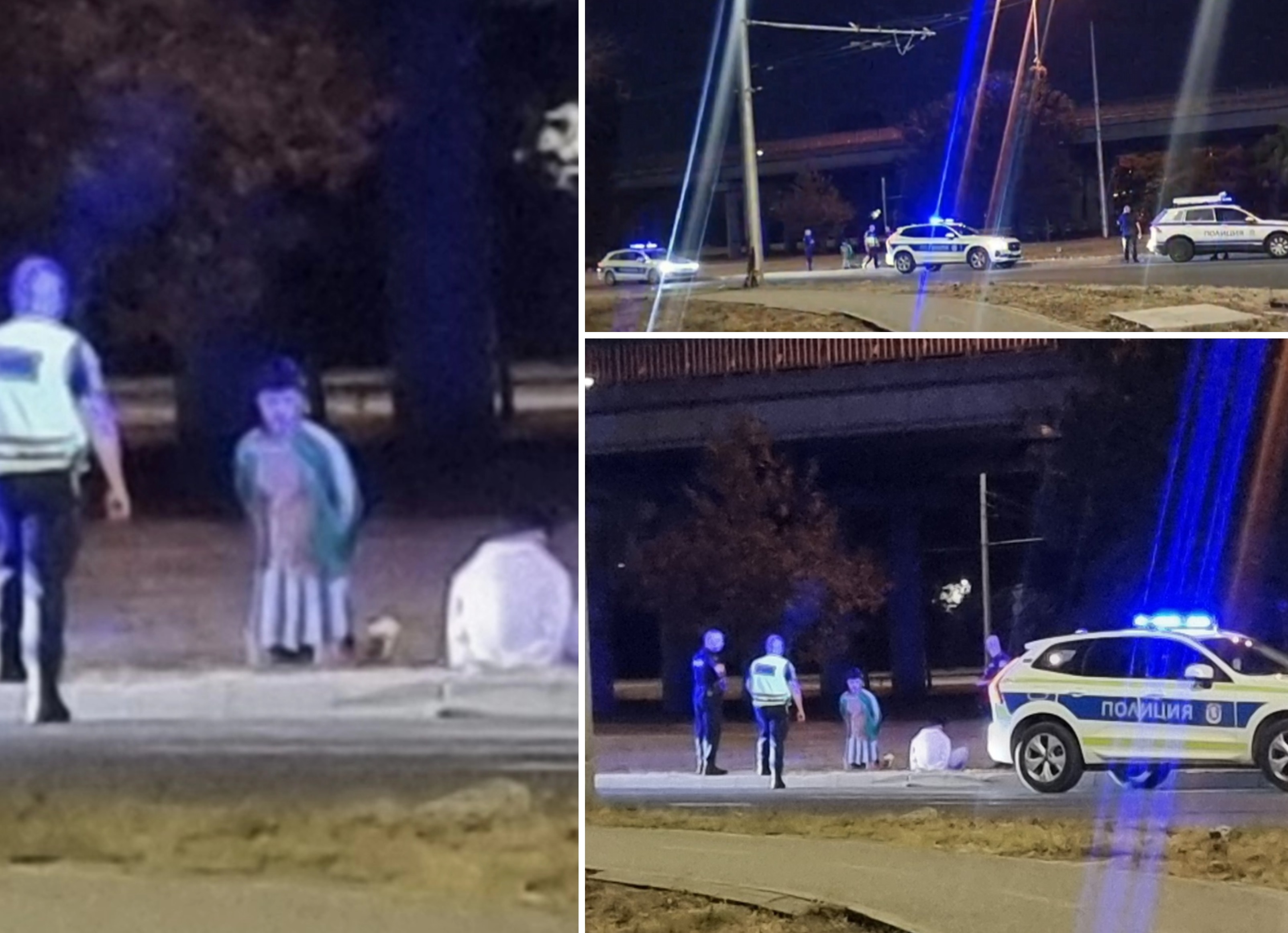 Среднощна гонка в Бургас: Кола се разби на кръговото за &bdquo;Меден рудник&ldquo;, двама са арестувани