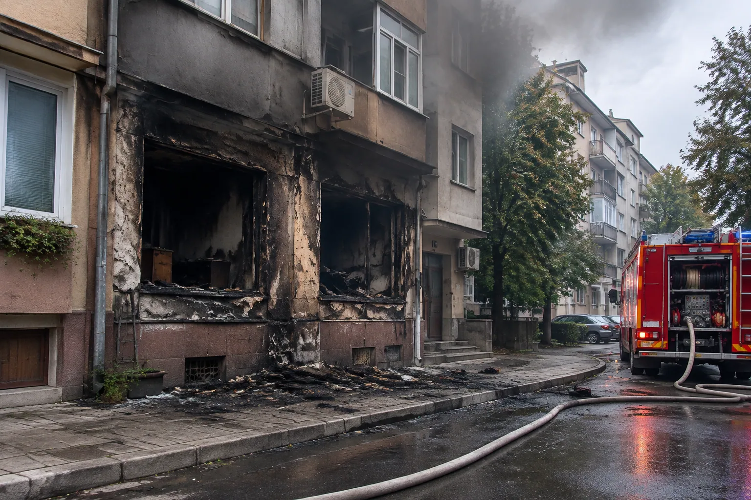 Пожар изпепели две стаи в кооперация на ул. „Уилям Гладстон“