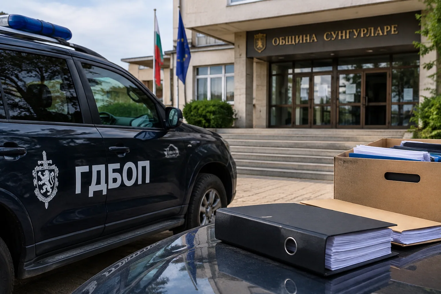 ГДБОП иззе документи от община Сунгурларе при акция