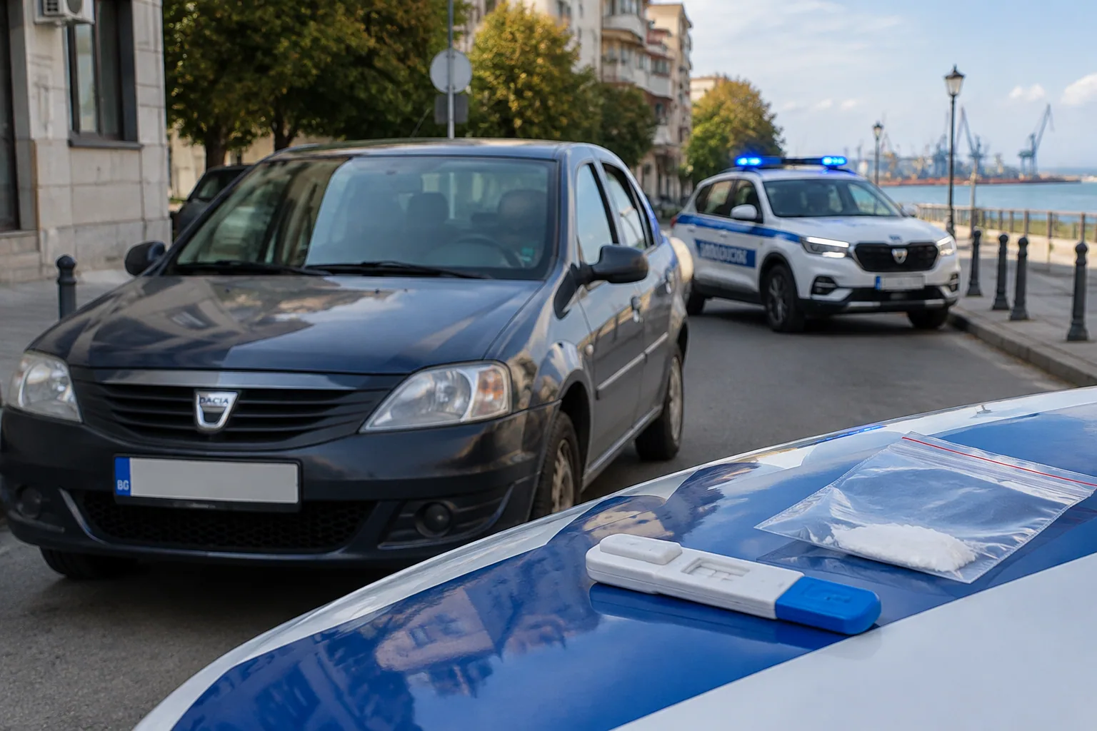 Полицията в Бургас хвана двама шофьори с наркотици