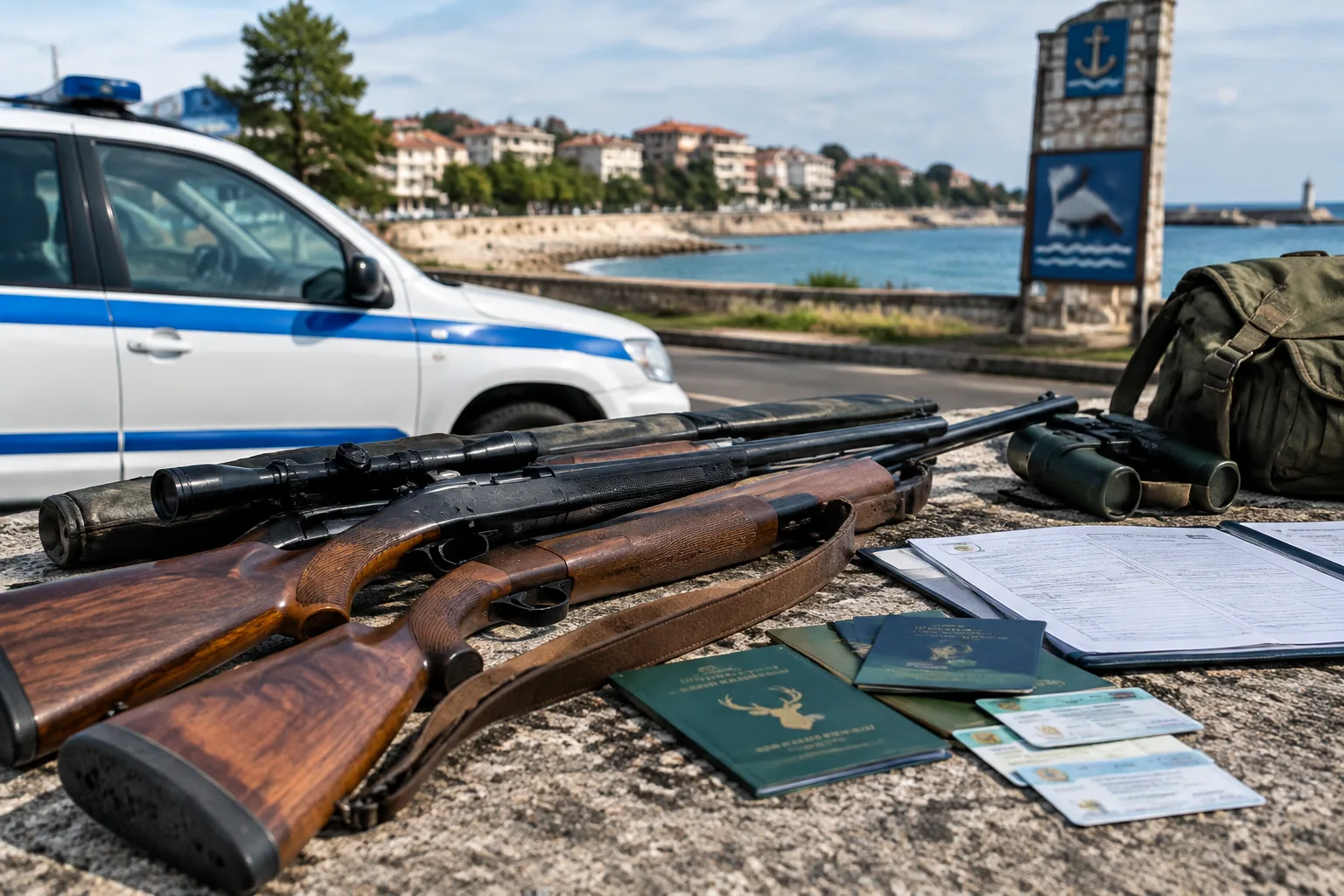 В Приморско иззеха оръжията на ловна група