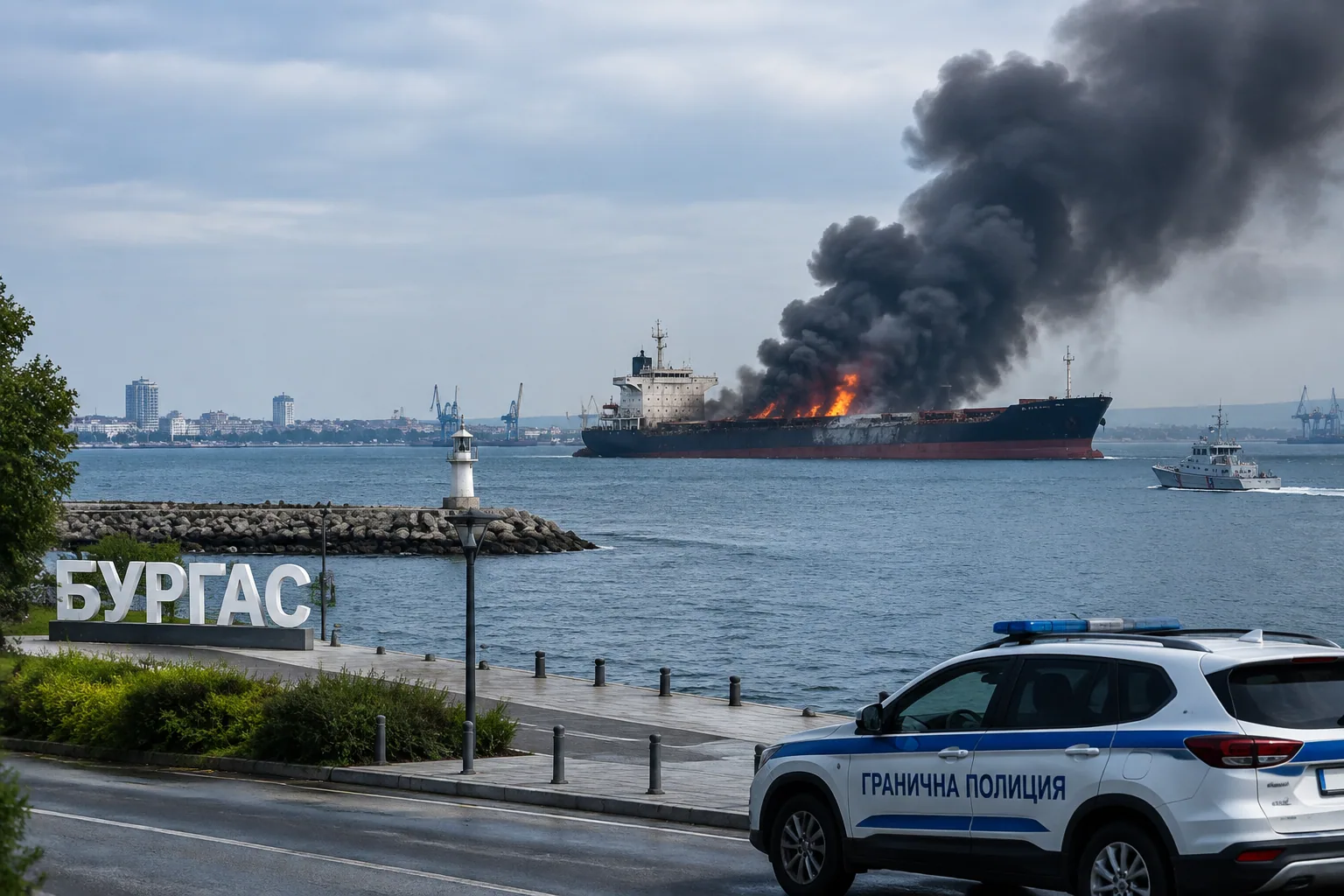 Моряк от кораба ABLE: Подводна бомба подпали плавателния съд