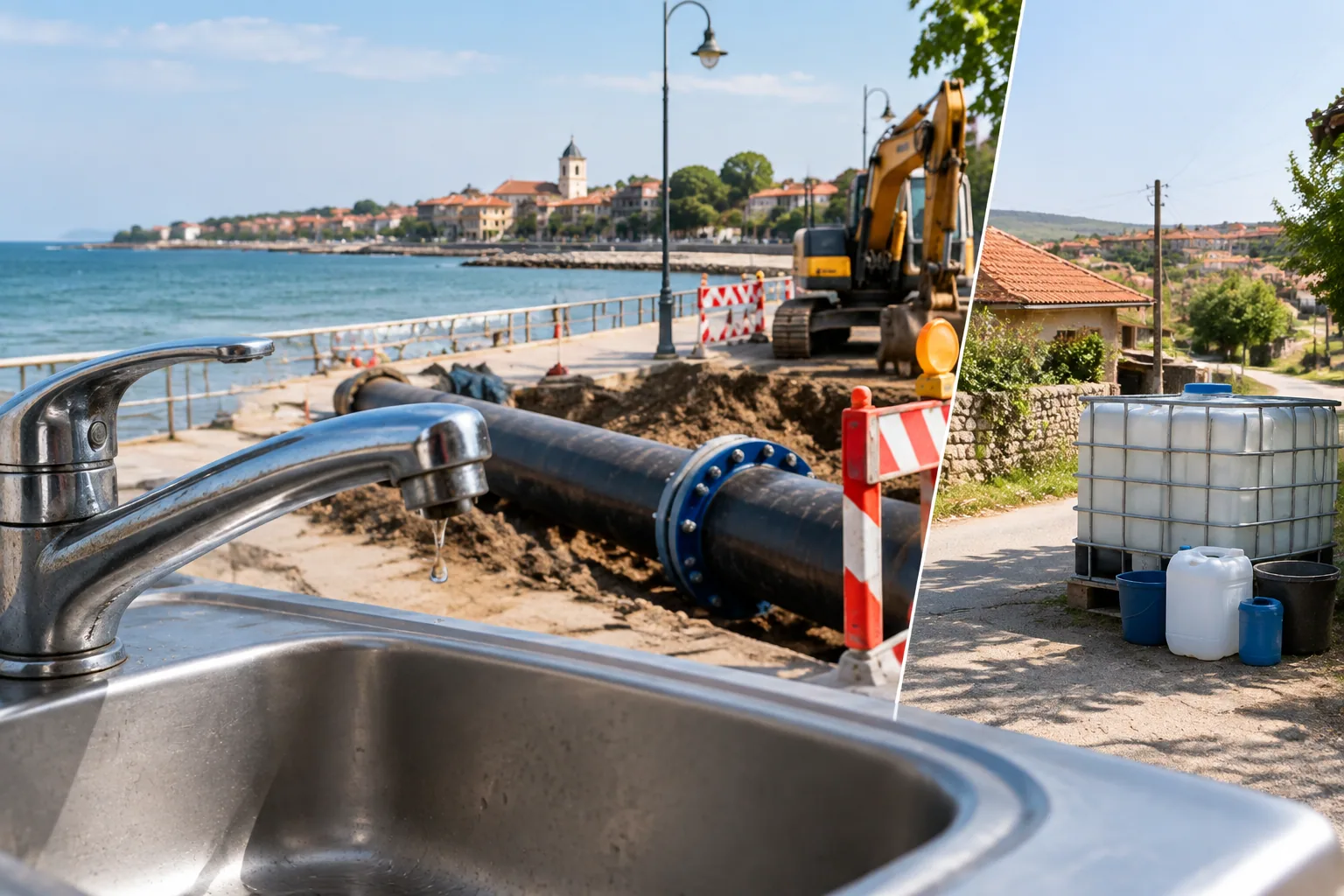 ВиК-Бургас спира водата в Поморие за 8 часа