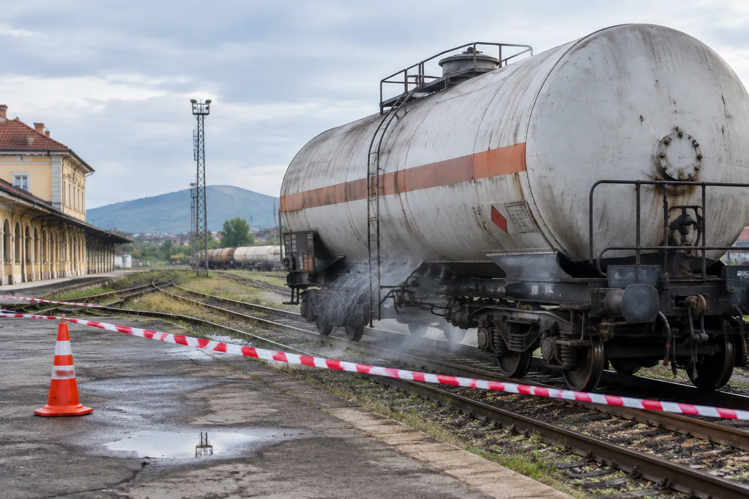 Отстраниха теча на газ на жп гара Карлово