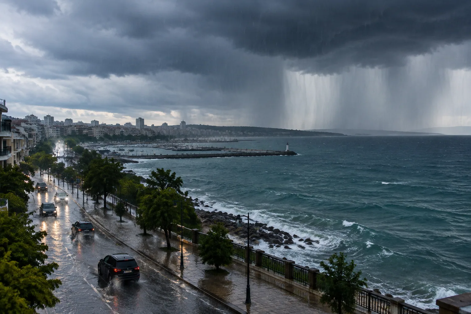 Meteo Balkans предупреждава за проливни дъждове край Бургас