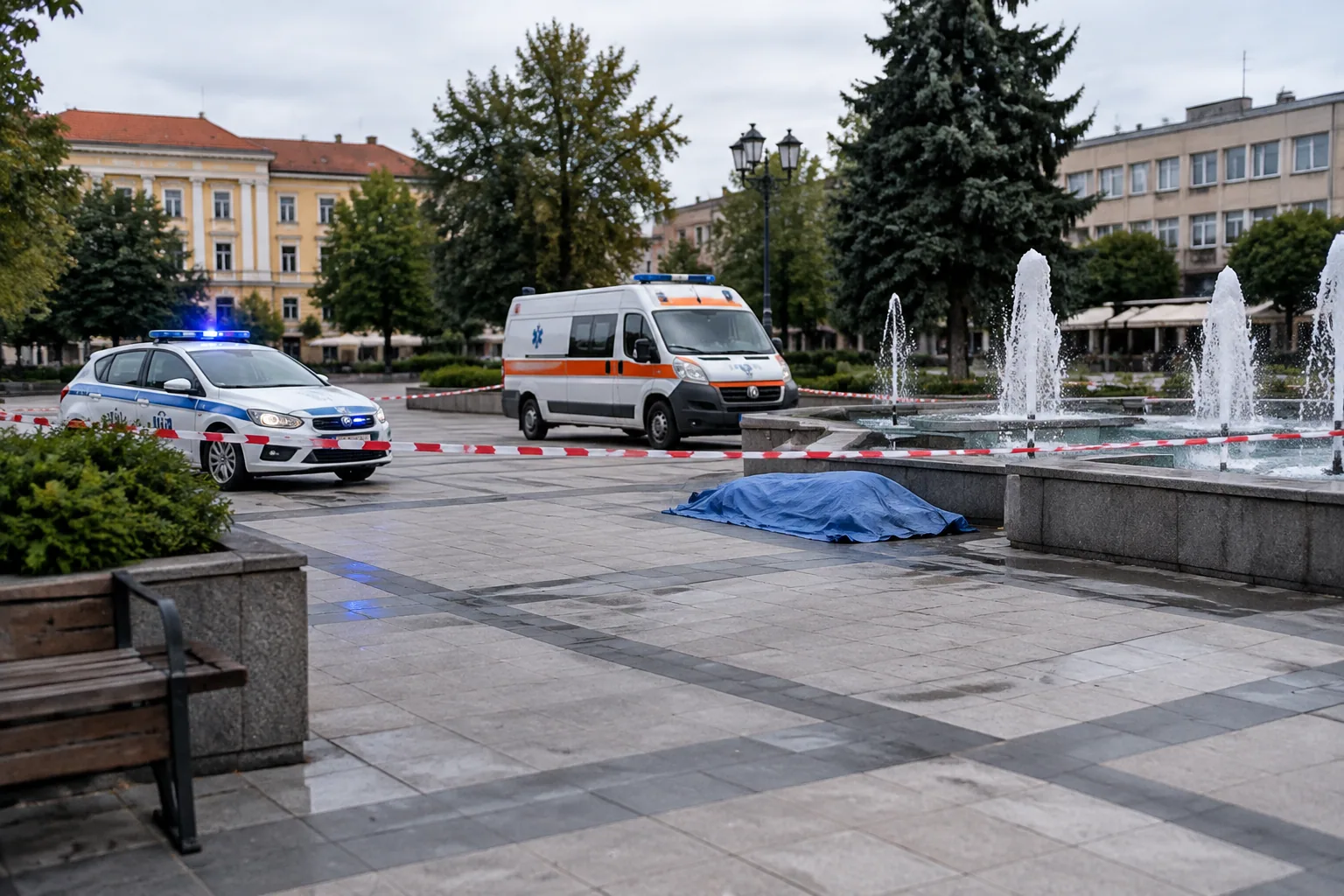 Мъж загина в центъра на Средец след падане край фонтаните
