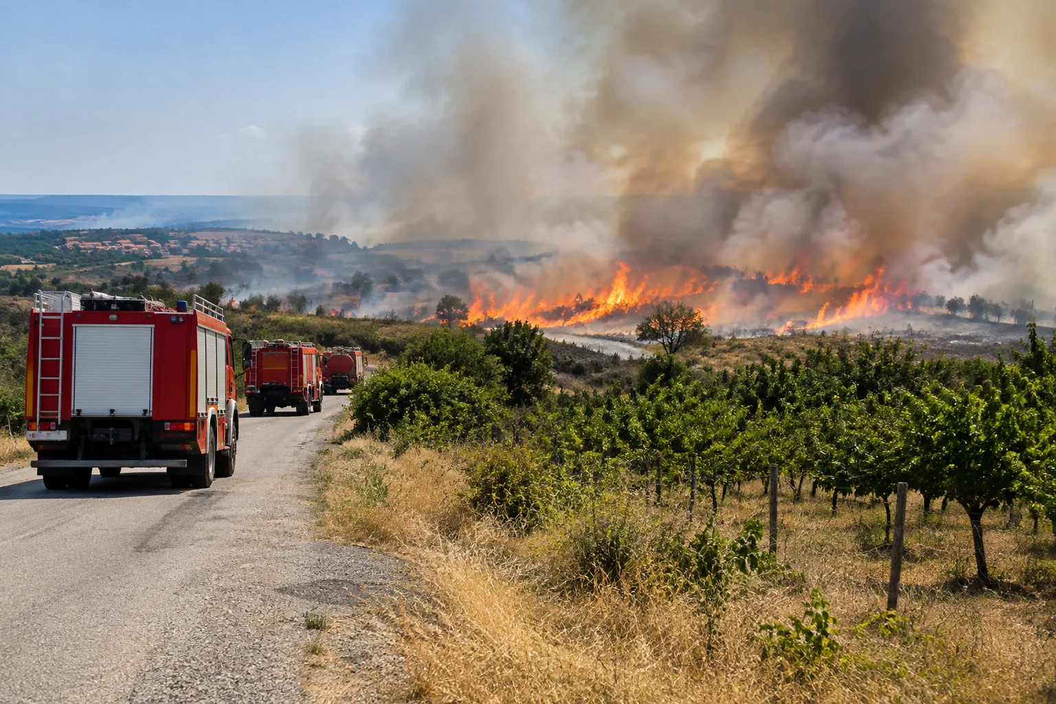 Пожарът между Изворище и Брястовец обхвана над 500 декара