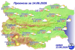 Ето какво ще бъде времето на 14 юни
