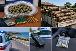 Полицията в Царево иззе килограм марихуана и 9 кубика дърва